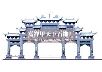 五门牌楼的简介以及造型