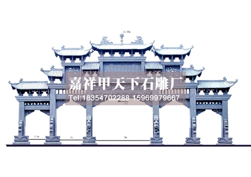 五门牌楼的简介以及造型(图1)
