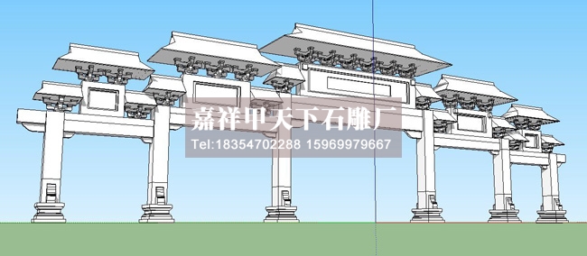 五门牌楼的简介以及造型(图4)