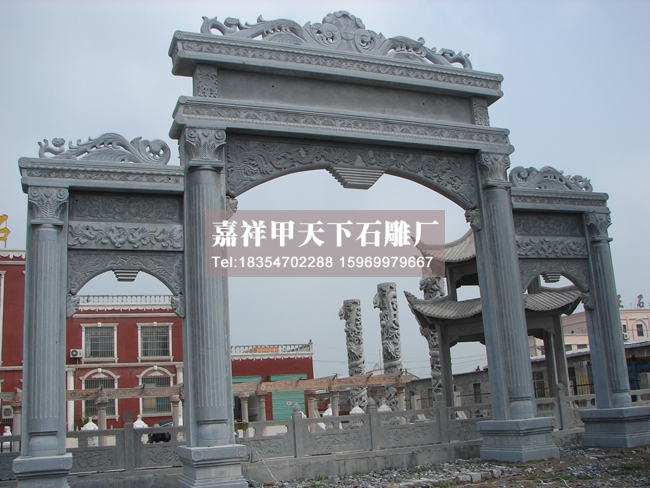 石牌坊上图案的意义(图3)