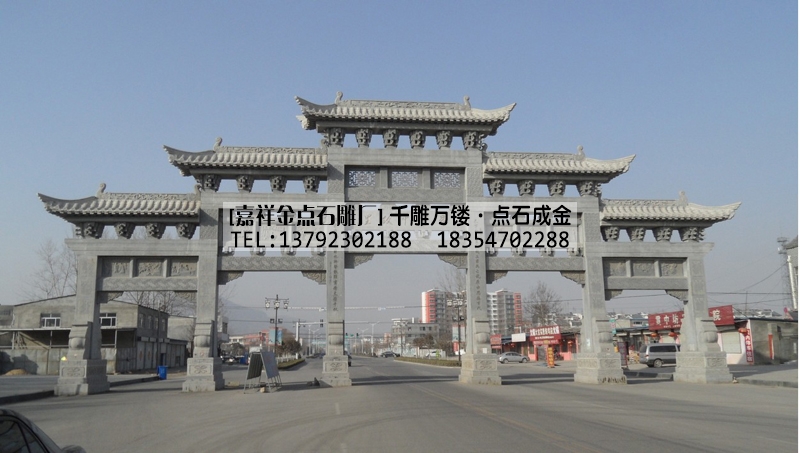 五门五楼石牌坊--石牌坊-石牌楼