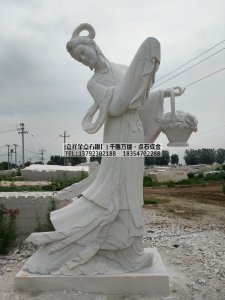 石雕仕女价格--汉白玉仕女加工--石雕仙女厂家