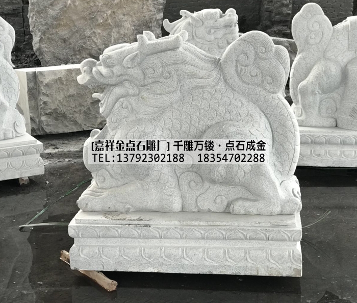 四川阆中龙生九子石雕加工完成(图2)