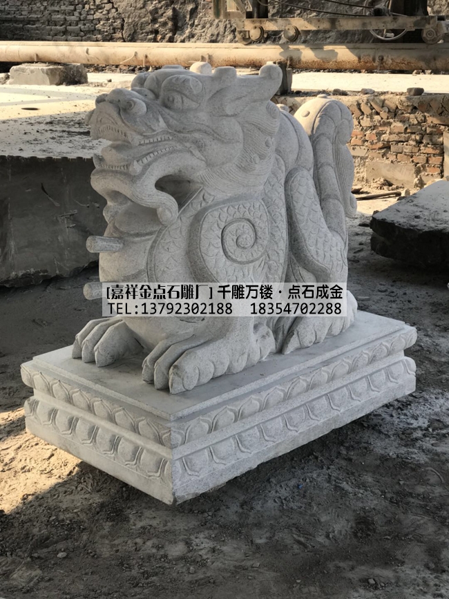 四川阆中龙生九子石雕加工完成(图5)