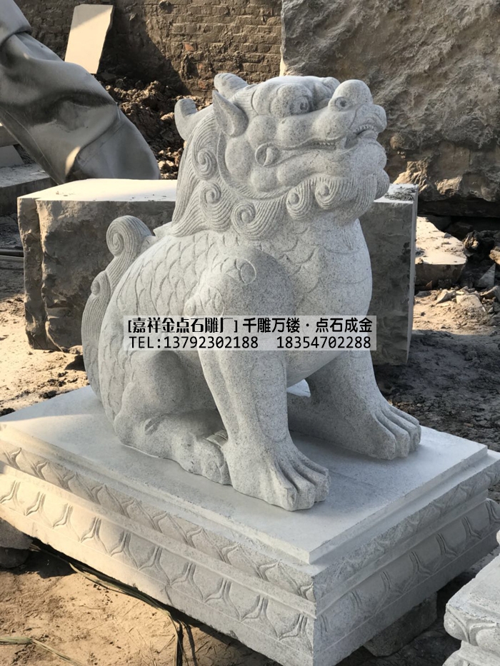 四川阆中龙生九子石雕加工完成(图9)