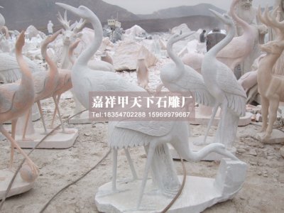 石雕仙鹤