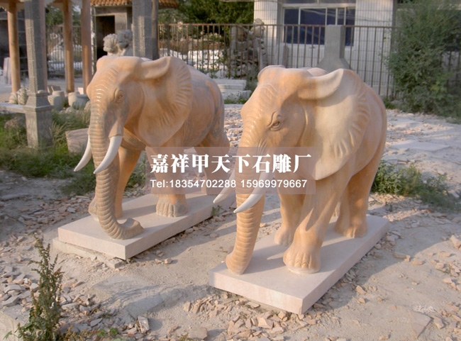 石雕大象的象征寓意(图2) 石雕大象的象征寓意(图2)