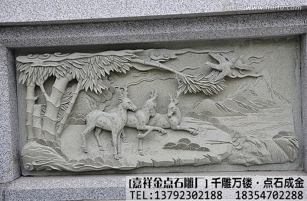 石雕鹿的寓意及雕刻案例(图2)