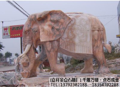 如何摆放石雕大象