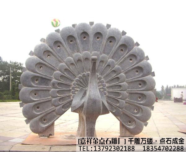 石雕孔雀作品集(图3)