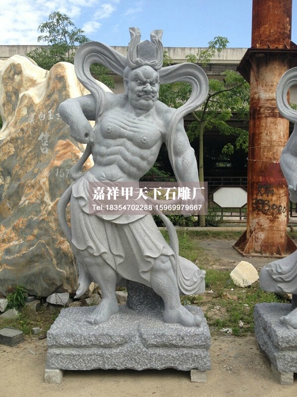 石雕罗汉天王哼哈二将图集(图3)