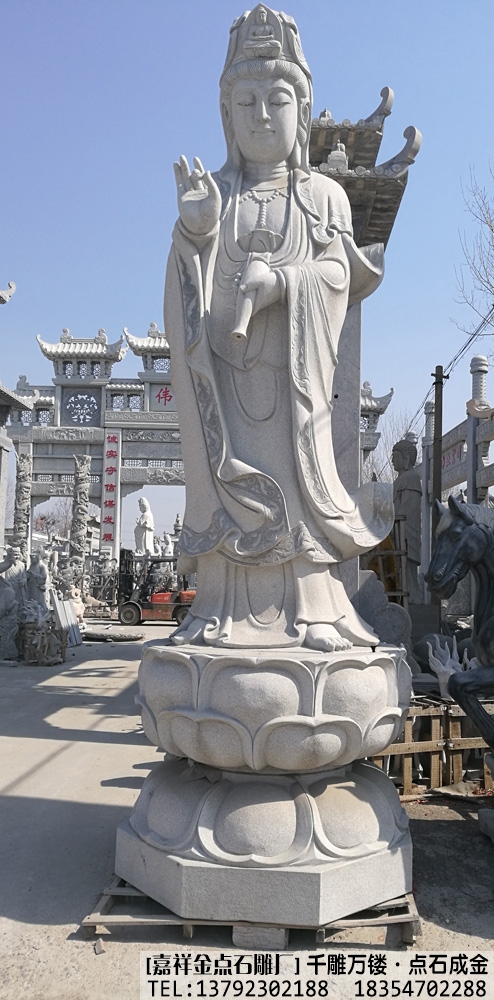 石雕观音像的用途及选材(图3) 石雕观音像的用途及选材(图3)