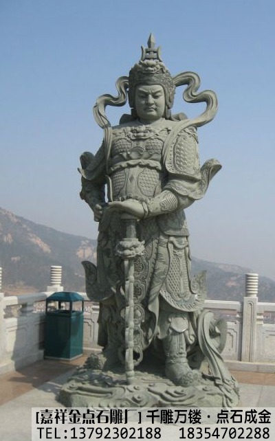 佛像雕刻-石雕韦驮和护法天尊的作用(图4)
