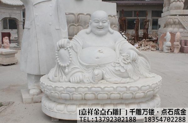 石雕佛像--寺庙石雕弥勒佛(图3)