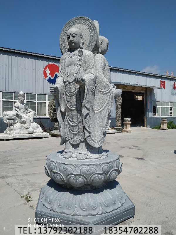 三面石雕地藏王菩萨简介--金点石雕(图3)