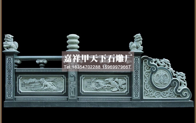 石雕栏杆的款式多样(图3)