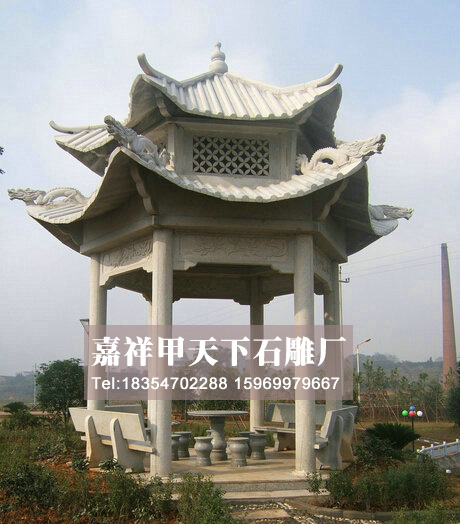 石雕凉亭图集二(图4)