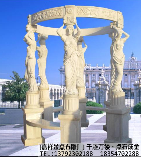 石雕欧式亭子案例(图2)