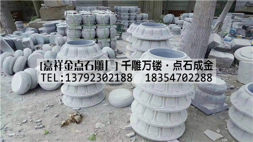 石雕柱础-汉白玉柱础(图2)