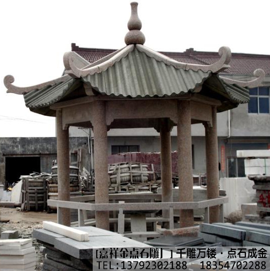 花岗岩石雕凉亭