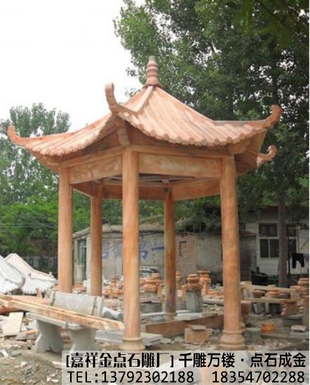 单层石雕凉亭(图2)