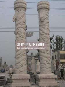 石雕龙柱图集