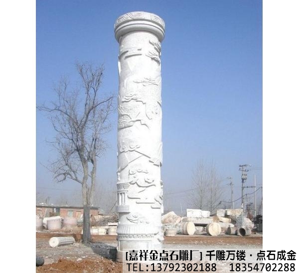 广场石雕文化柱作品(图2)