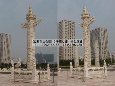 石华表作品--石雕华表厂家--石雕华表案例