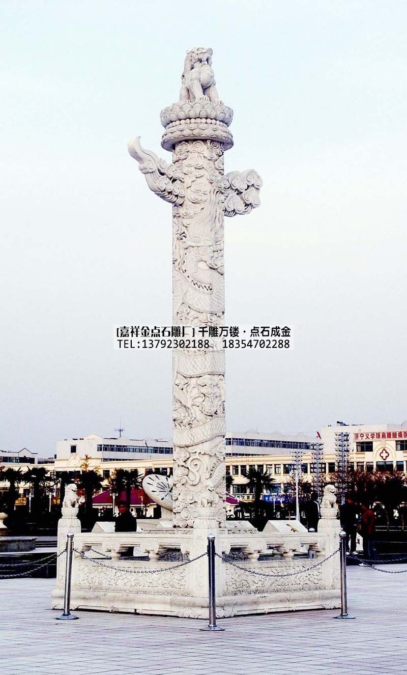 石华表作品--石雕华表厂家--石雕华表案例(图2)