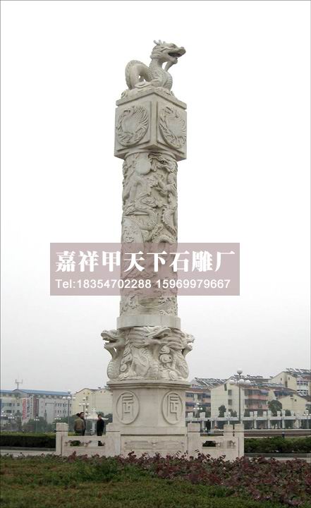 石雕十二生肖柱图集(图5)