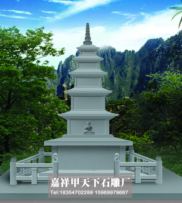 石雕石塔的图集(图1)