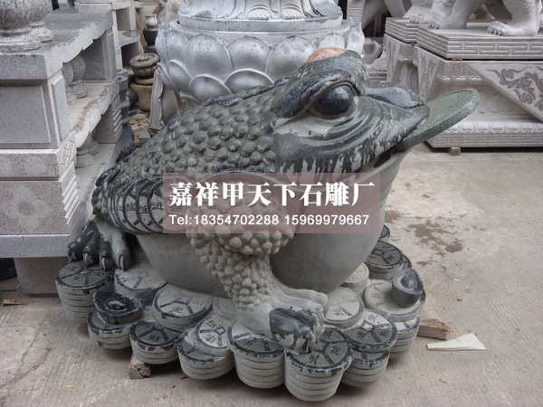 石雕青蛙的美好寓意和造型案例(图1)