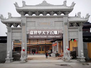 石牌楼是一种具有纪念意义的门洞式建筑