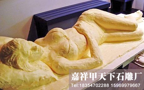 美国雕刻家使用奶油制作人物雕像(图)