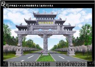石牌楼中有什么样的款式造型--金点石雕厂