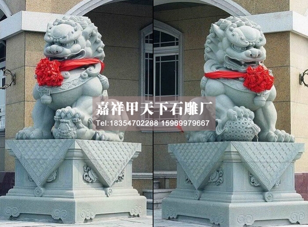 石雕市场潜力大 石狮子惟妙惟肖受欢迎(图1)