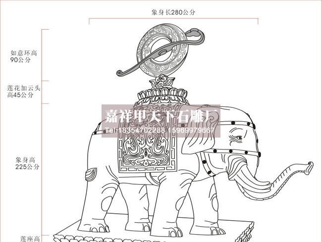 石雕大象的风水寓意(图2)