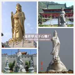 观音石雕佛像的摆放