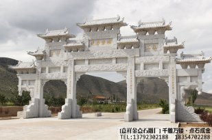 村庄牌楼-石雕牌坊所承载的意义往往很深远