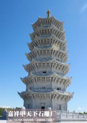 清朝石雕佛塔上的吉祥图案及雕刻样式--石塔石经