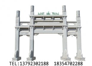 巍然传承霸气犹存的石雕牌坊--石牌坊厂家
