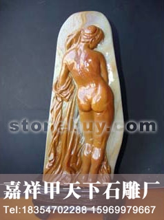 石雕厂家--寿山石雕《浴女》赏析(图1)