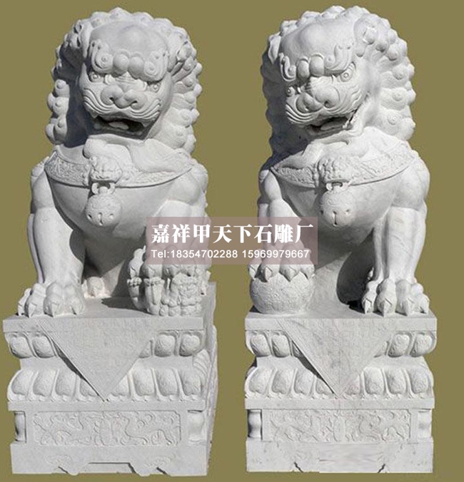 解密汉白玉石狮子口中圆球是如何放进去(图1) 解密汉白玉石狮子口中圆球是如何放进去(图1)