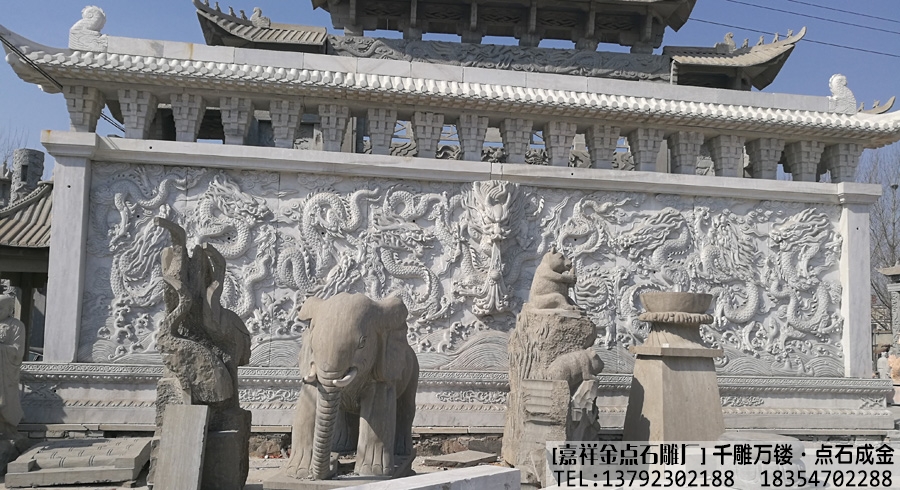 石雕影壁新形式的发展性以及审美要求--嘉祥石雕(图1)