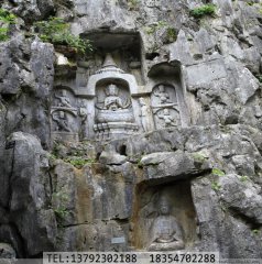 龙门石窟的石雕佛像雕刻--寺庙石雕
