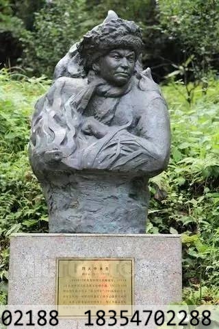 石雕张思德董存瑞黄继光邱少云雷锋苏宁李向群(图2)