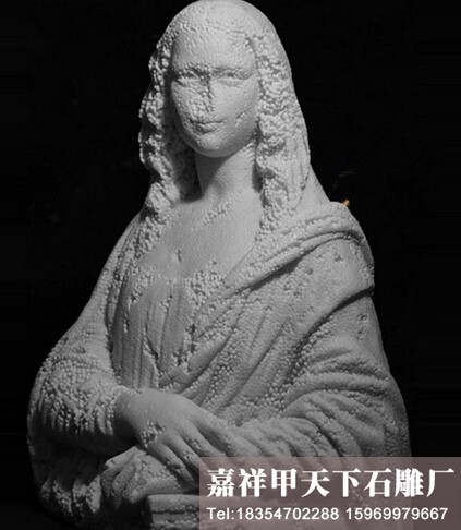 具有独特泡沫颗粒质感的大理石雕塑(图1)