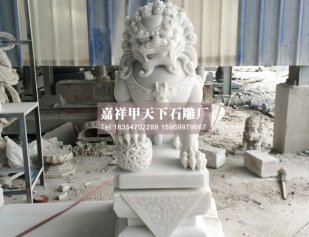 石雕狮子制作过程石狮子制作方法